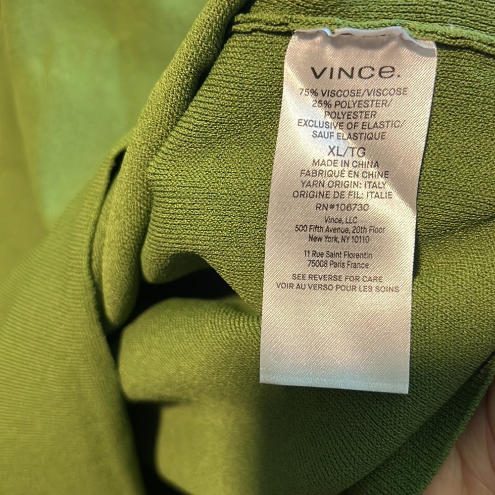 Vince Stretch-knit tank Emerald Leaf Green size XL 10​​ - Picture 6 of 6
